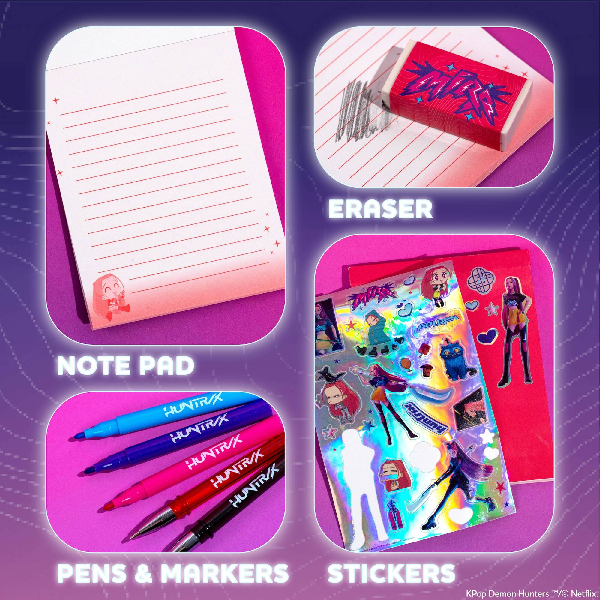 Netflix K-Pop Demon Hunters Stationery Set